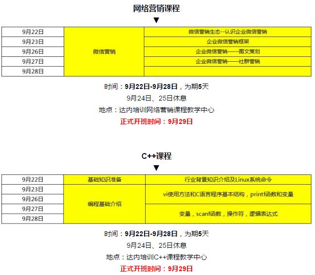 南京软件培训9月免费训练营即将开始，名额有限速抢！